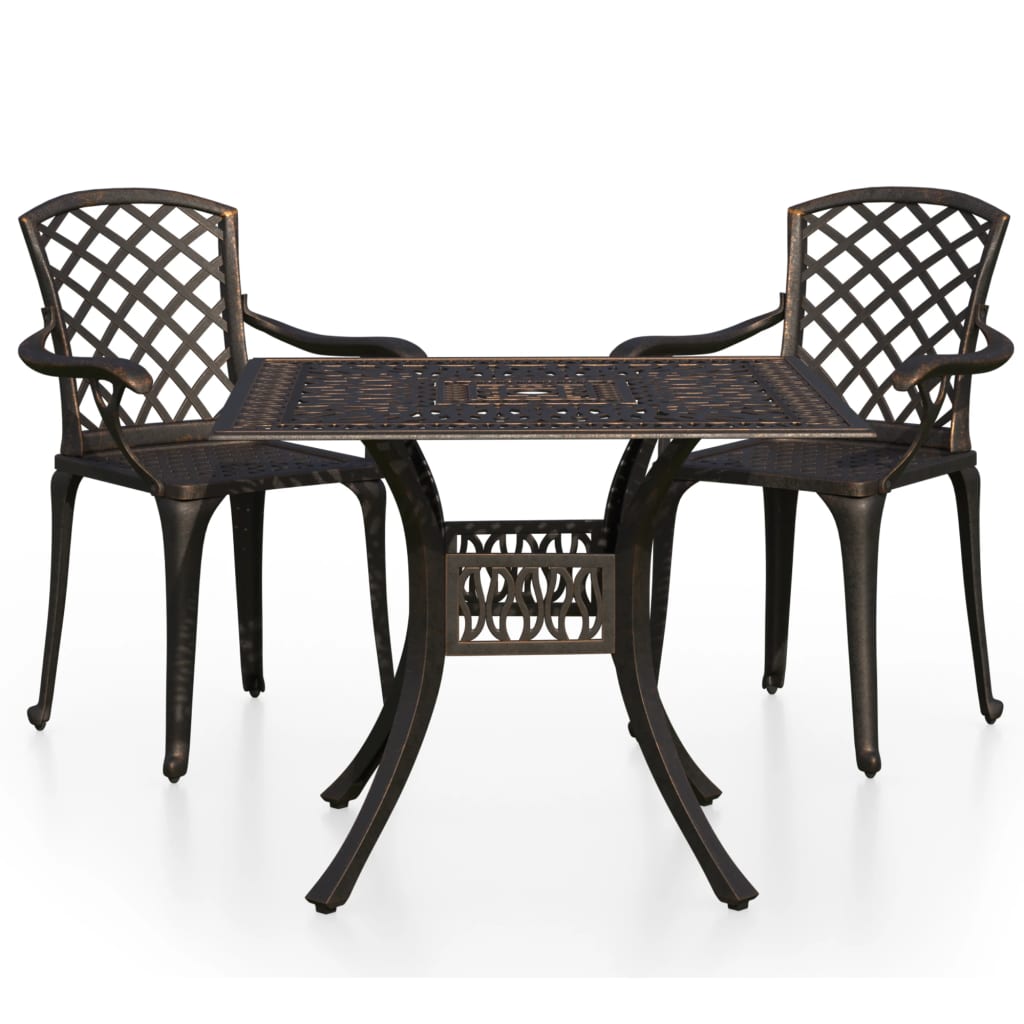 Bronze outdoor deals dining set