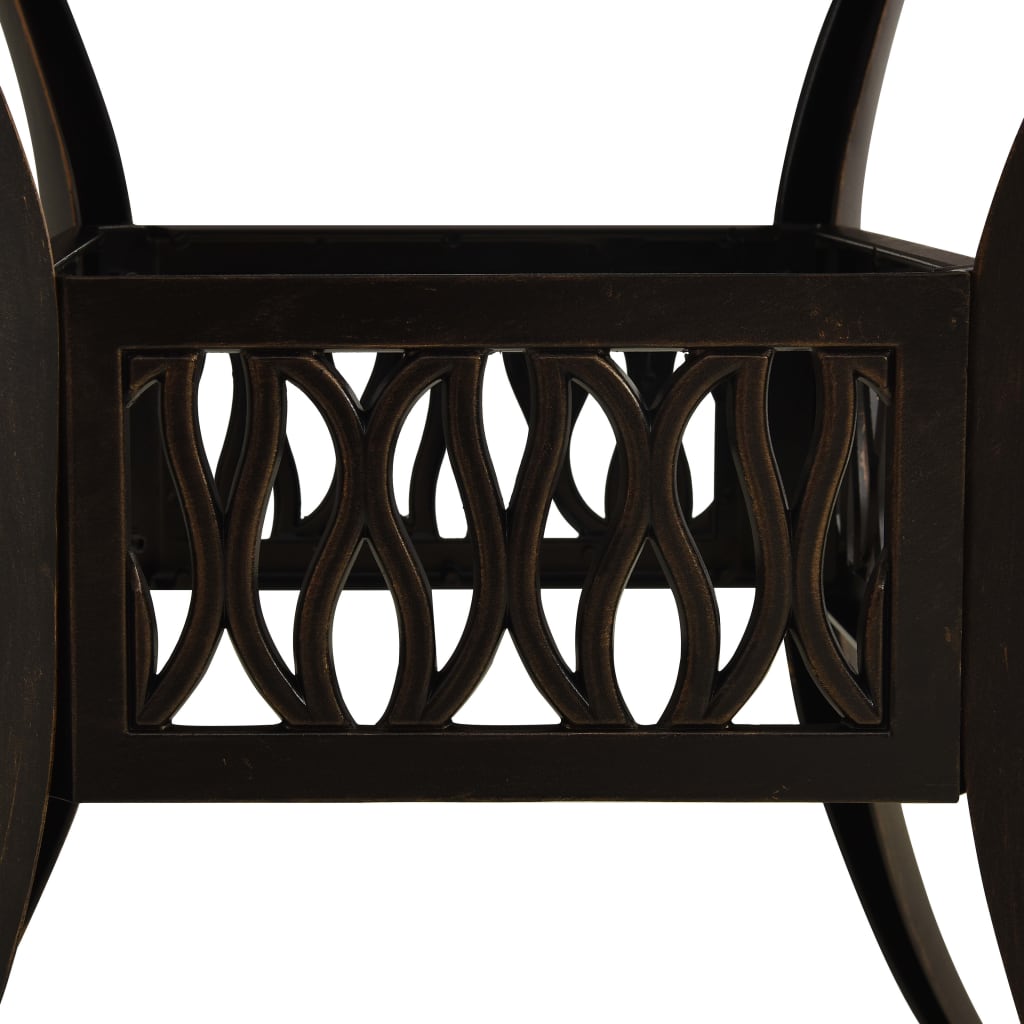3 Piece Bistro Set Cast Aluminium Bronze- Outdoor Furniture Sets - HomeShopIreland - Home Shop Ireland - Outdoor Furniture Sets - 3 Piece Bistro Set Cast Aluminium Bronze