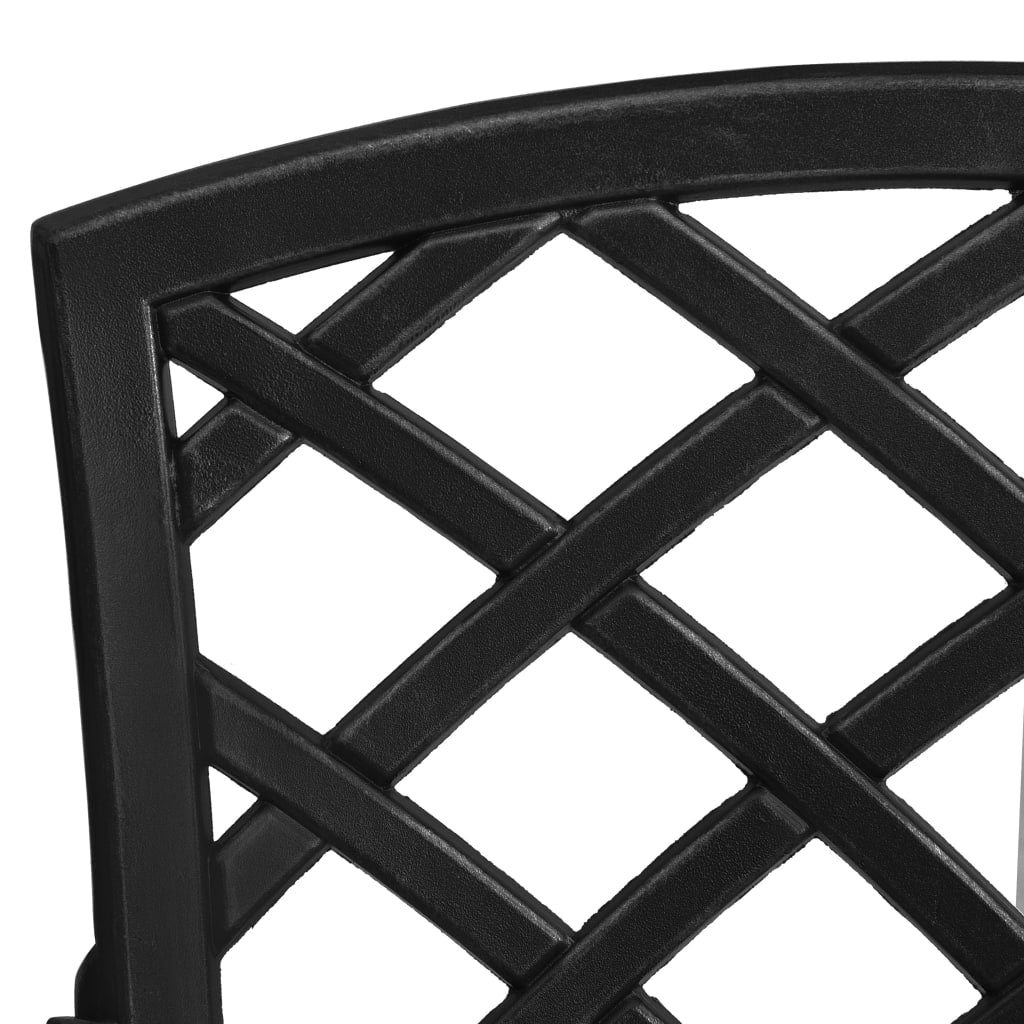 3 Piece Bistro Set Cast Aluminium Black- Outdoor Furniture Sets - HomeShopIreland - Home Shop Ireland - Outdoor Furniture Sets - 3 Piece Bistro Set Cast Aluminium Black