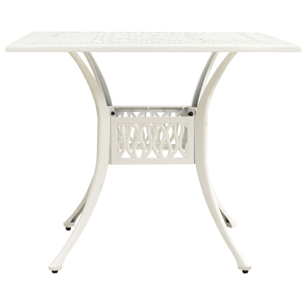 3 Piece Bistro Set Cast Aluminium White- Outdoor Furniture Sets - HomeShopIreland - Home Shop Ireland - Outdoor Furniture Sets - 3 Piece Bistro Set Cast Aluminium White