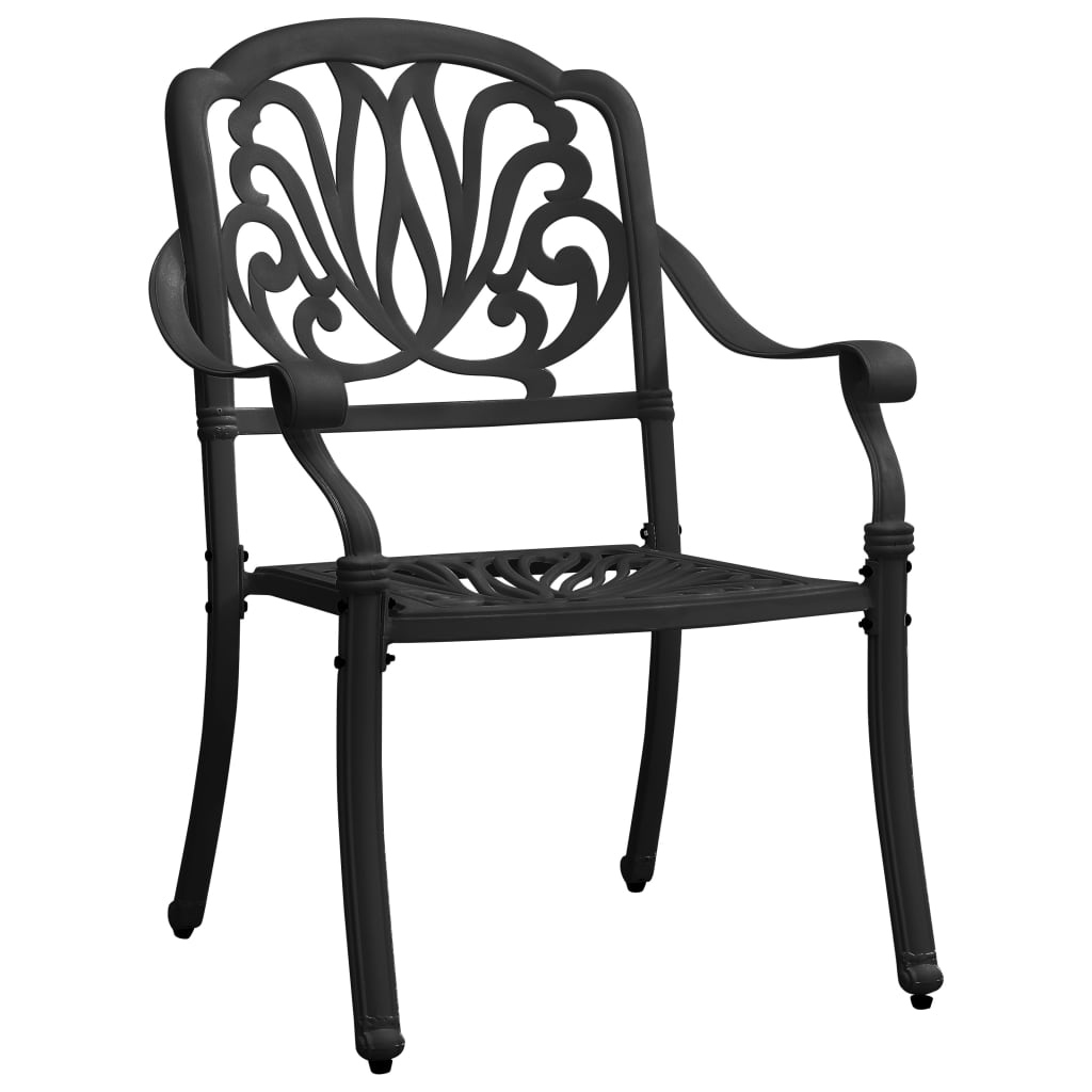 5 Piece Bistro Set Cast Aluminium Black- Outdoor Furniture Sets - HomeShopIreland - Home Shop Ireland - Outdoor Furniture Sets - 5 Piece Bistro Set Cast Aluminium Black