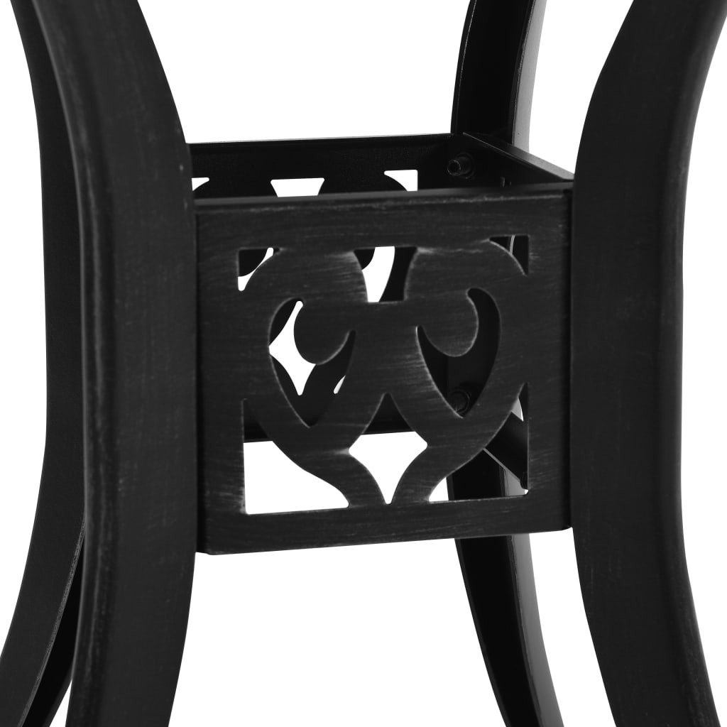 5 Piece Bistro Set Cast Aluminium Black- Outdoor Furniture Sets - HomeShopIreland - Home Shop Ireland - Outdoor Furniture Sets - 5 Piece Bistro Set Cast Aluminium Black