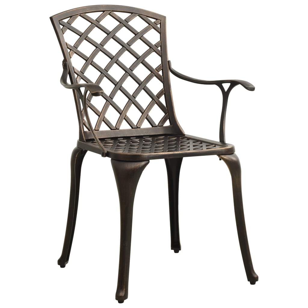 5 Piece Bistro Set Cast Aluminium Bronze- Outdoor Furniture Sets - HomeShopIreland - Home Shop Ireland - Outdoor Furniture Sets - 5 Piece Bistro Set Cast Aluminium Bronze