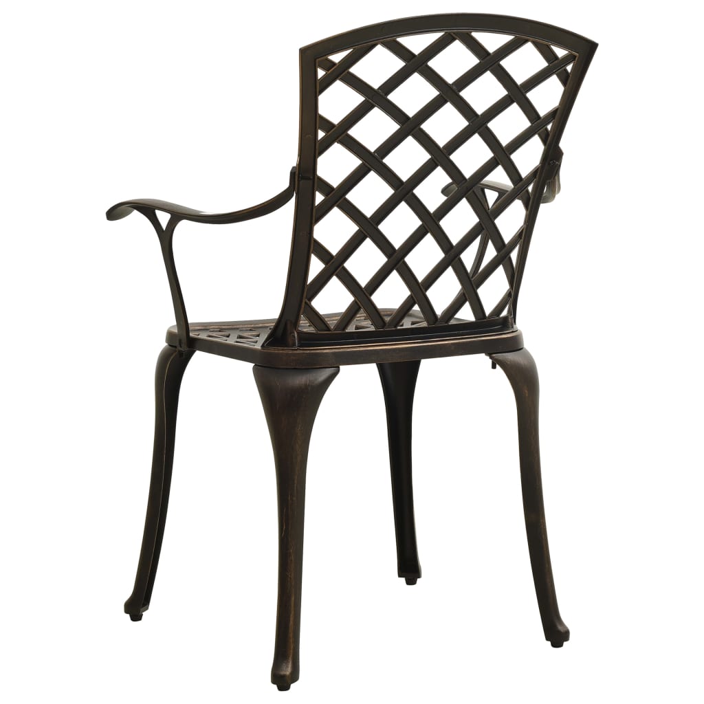 5 Piece Bistro Set Cast Aluminium Bronze- Outdoor Furniture Sets - HomeShopIreland - Home Shop Ireland - Outdoor Furniture Sets - 5 Piece Bistro Set Cast Aluminium Bronze