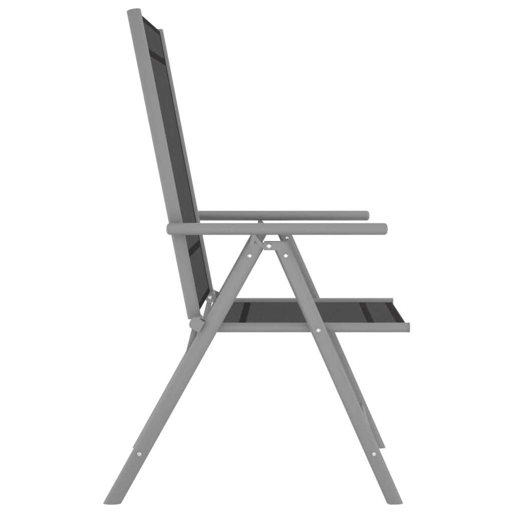 3 Piece Bistro Set Aluminium and Textilene Silver- Outdoor Furniture Sets - HomeShopIreland - Home Shop Ireland - Outdoor Furniture Sets - 3 Piece Bistro Set Aluminium and Textilene Silver