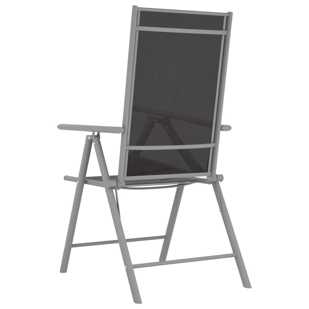 3 Piece Bistro Set Aluminium and Textilene Silver- Outdoor Furniture Sets - HomeShopIreland - Home Shop Ireland - Outdoor Furniture Sets - 3 Piece Bistro Set Aluminium and Textilene Silver