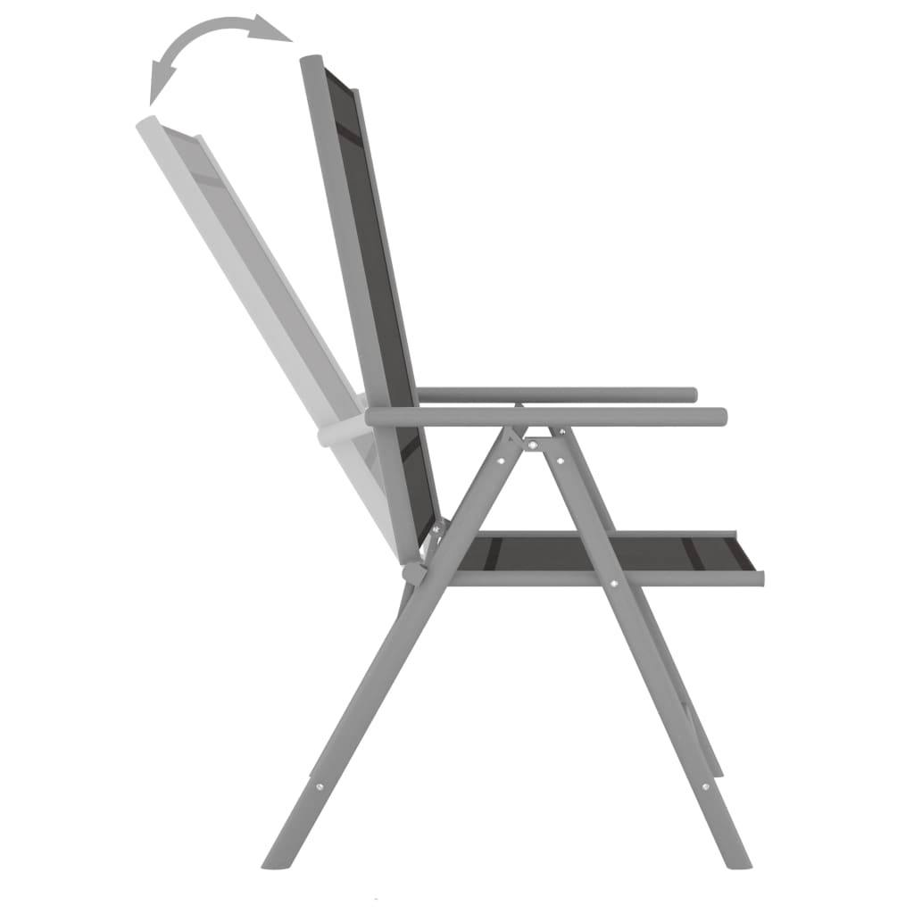 3 Piece Bistro Set Aluminium and Textilene Silver- Outdoor Furniture Sets - HomeShopIreland - Home Shop Ireland - Outdoor Furniture Sets - 3 Piece Bistro Set Aluminium and Textilene Silver