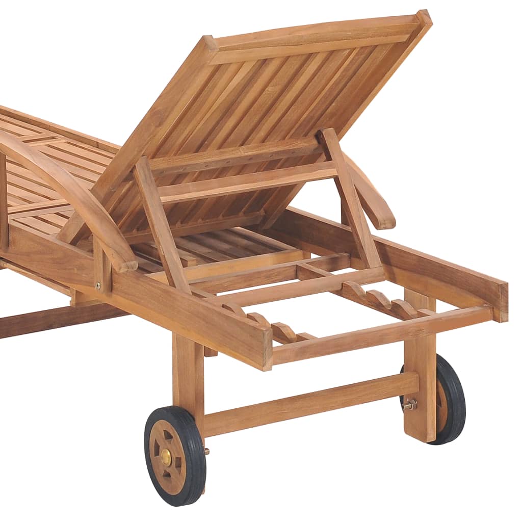 Sun Loungers 2 pcs Solid Teak Wood- Sunloungers - HomeShopIreland - Home Shop Ireland - Sunloungers - Sun Loungers 2 pcs Solid Teak Wood