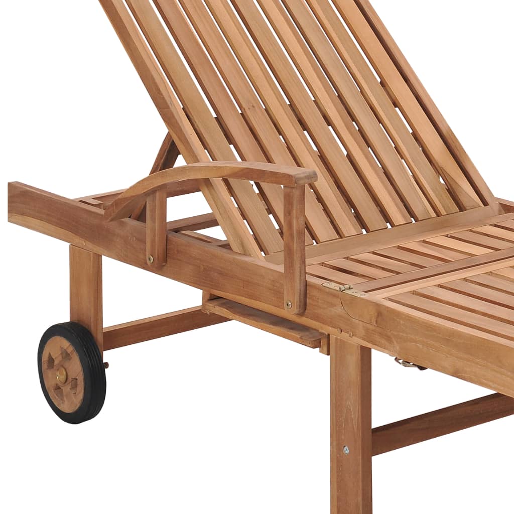 Sun Loungers 2 pcs Solid Teak Wood- Sunloungers - HomeShopIreland - Home Shop Ireland - Sunloungers - Sun Loungers 2 pcs Solid Teak Wood